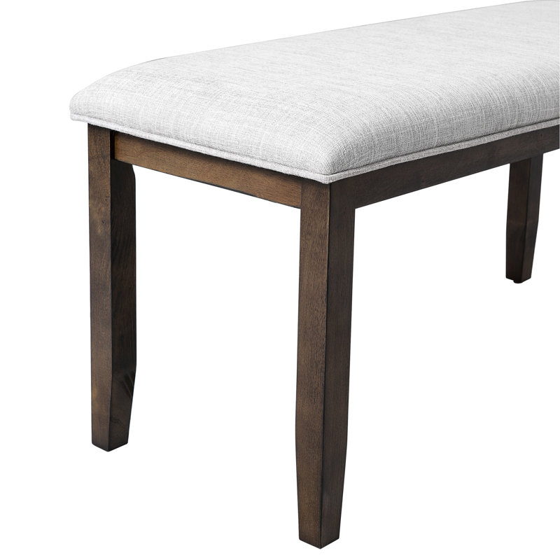 Banc de 38 po Mid-Century Modern