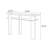 Italian-style minimalist console table