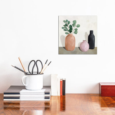 Three Vases - Wall Art Print - Wrapped Canvas