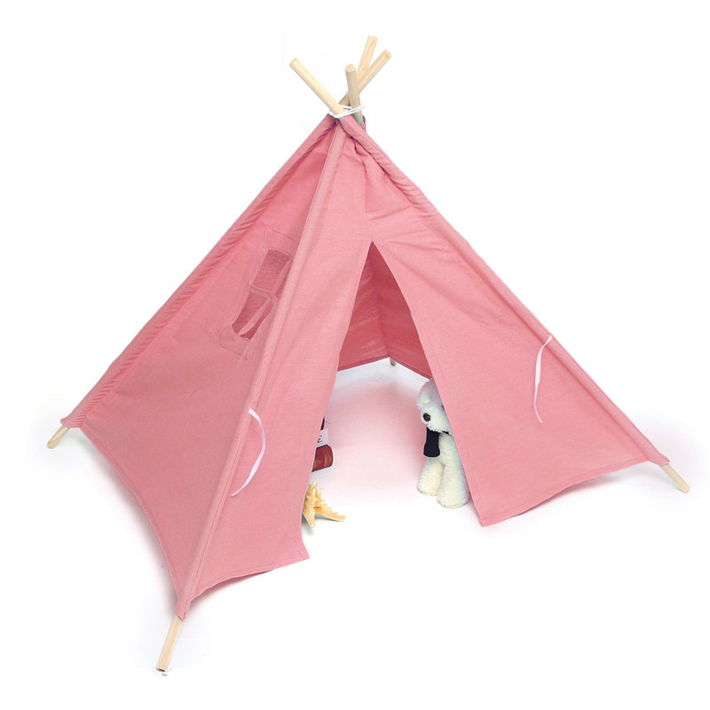 Tente de jeu en nylon intérieur/extérieur 3,6 pi x 3,6 po, Rose