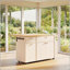 Chariot polyvalent pour îlot de cuisine avec plateau extensible, tiroirs de rangement, support à épices et barre à serviettes pour une fonctionnalité améliorée