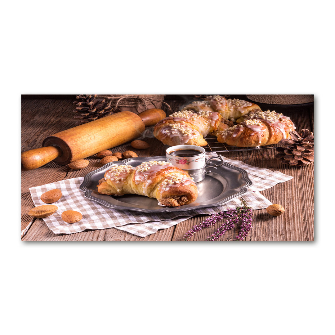 Croissants - Kunstdrucke auf Leinwand - Wrapped Canvas