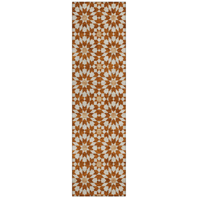 Washable Floral Indoor / Outdoor Rug