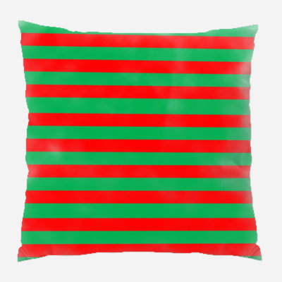 Background Striped Microsuede Reversible Throw Pillow