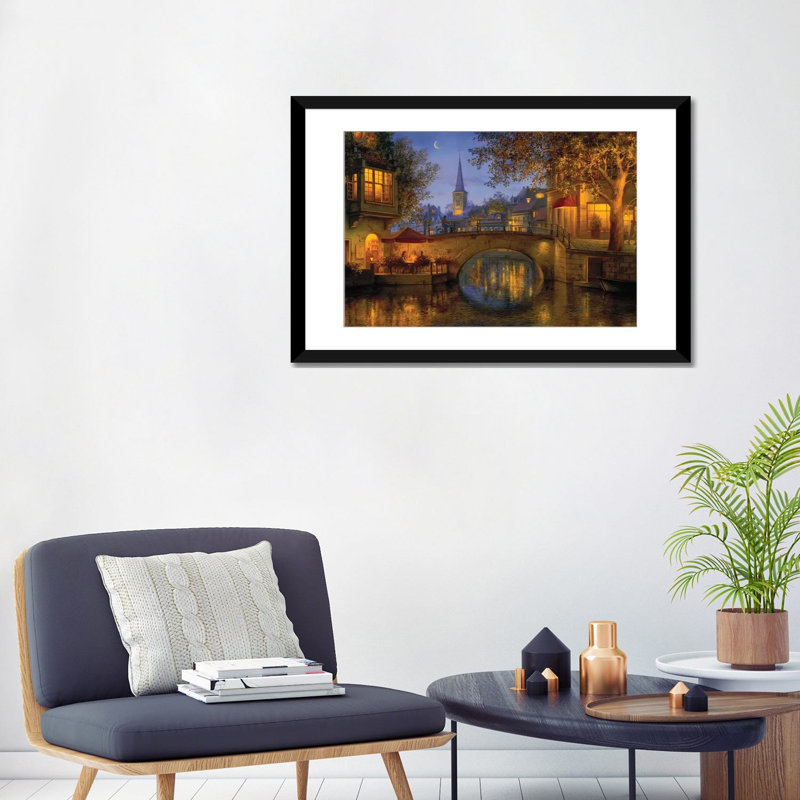 «Twilight Reflections» - reproduction de photo, Papier noir, H 24 po x l 32 po x P 1 po