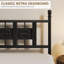 Structure de lit avec tête et pied de lit, espace de rangement sous le lit, structure en métal, aucun sommier requis-1507489546-1507489544
