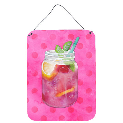Décoration murale polkadot suspendue mason pot cocktail