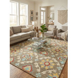Savannah Hand Tufted New Zealand Wool Brown/Multi Area Rug