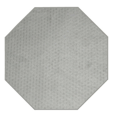 Tapis géométrique gris