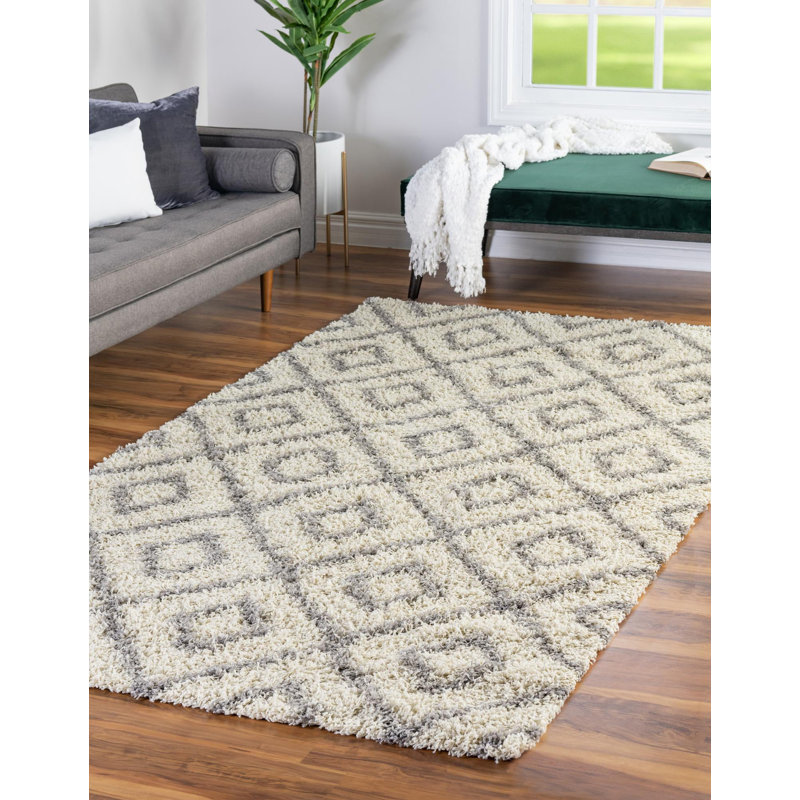 Aurin Geometric Indoor Rug, Rectangle 9' x 12'
