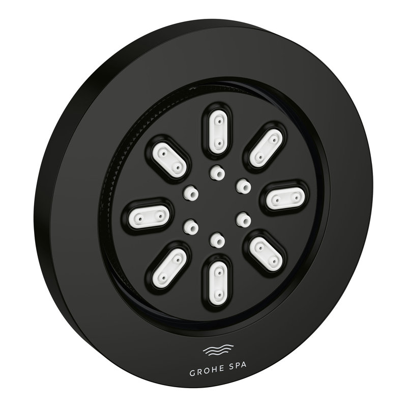 Rainshower™ Aqua Body Spray Round - 2 Sprays, 0.9 GPM, Matte Black