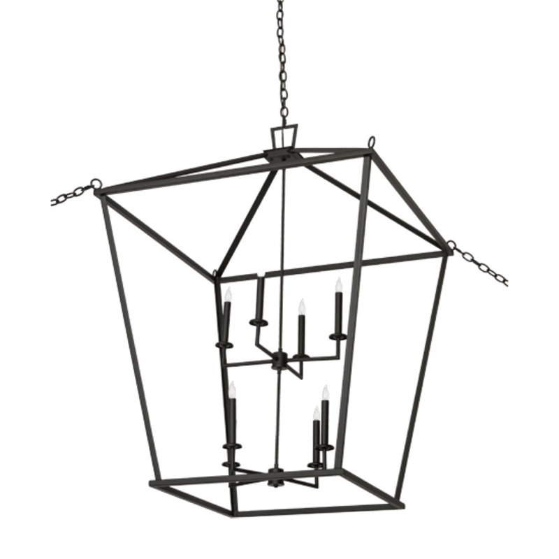 Lustre géométrique à 8 lumières Ishika