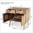 Stylish Mango Wood 2-Drawer 2-Door Cabinet With Natural Finish And Smart Storage Solutions