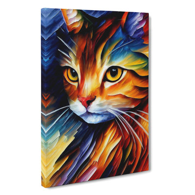 Cat Portrait No.3 - Wrapped Canvas Print
