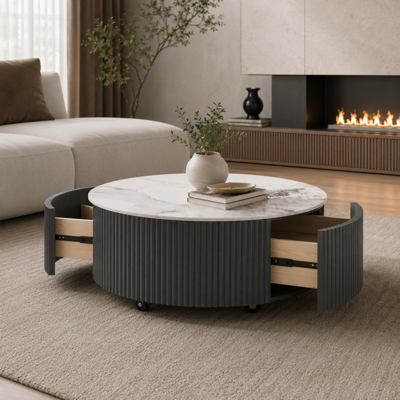 Table basse 29,5 po Caston, Gris