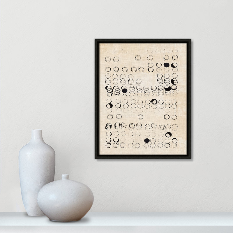 Dots and Dots Print by , Espresso, 15.5" H x 12.5" W