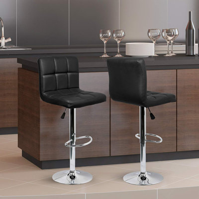 Evererdo Swivel Adjustable Height Bar Stools