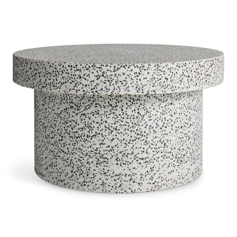 White Terrazzo Modern Coffee Table