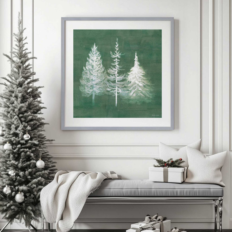Impression de charme rustique 12 "x 12", H 13,75 po x l 13,75 po, Cadre simple en zinc patiné, bois massif
