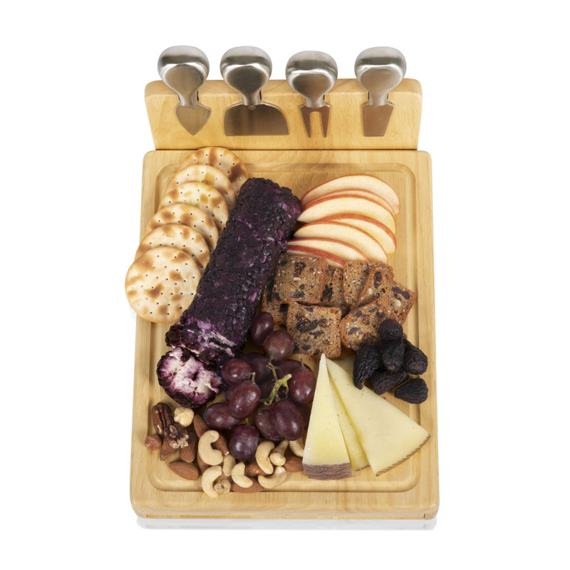 Ensemble de planche à fromage et de couteaux Asiago Zuri
