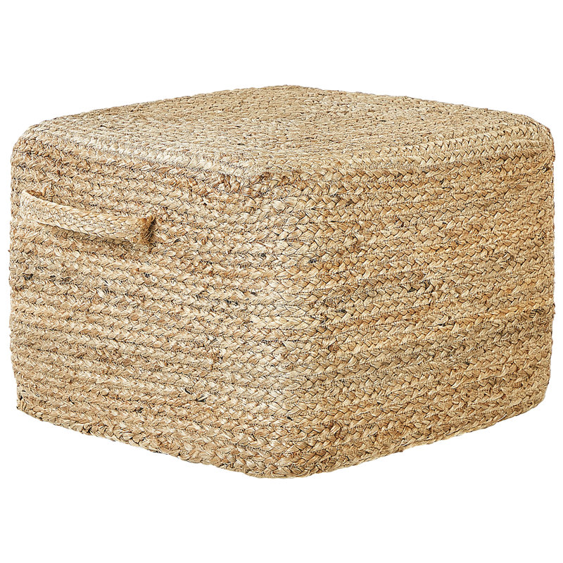 Areswell 45cm Wide Square Pouf Ottoman