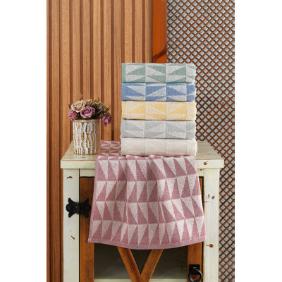 Ensemble de 6 serviettes en coton 100% Colrain