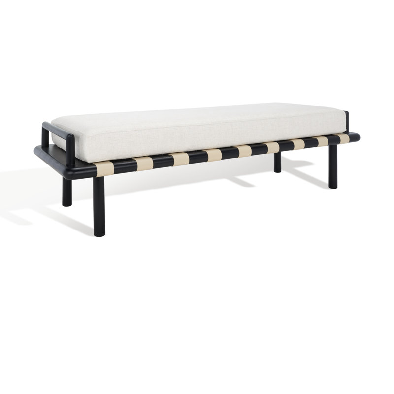 Constantine Upholstered Bench, Black