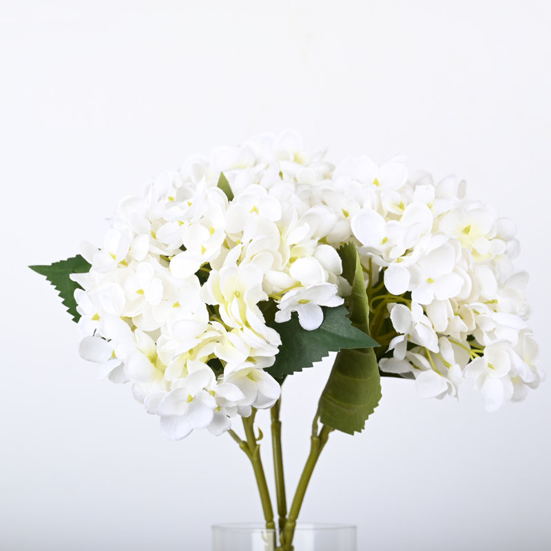 Artificial Hydrangea Flowers Hydrangeas With Stems Real Touch Suitable For Home Wedding Party Festival Outdoor Table Centerpiece Decoration