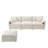 Modular Sectional Sofa With Movable Ottoman-229194960