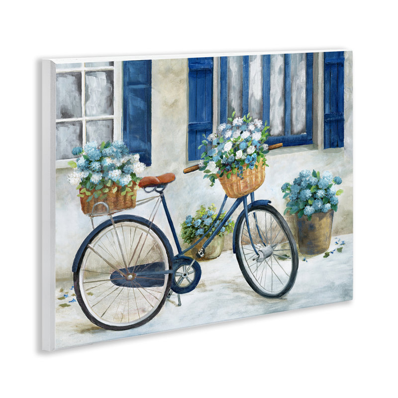 Vélo et chalet, art mural, par Nan