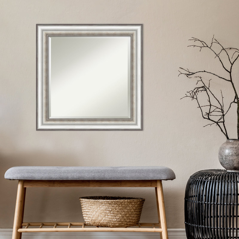 Tuohy Flat Wall Mirror, 25.25" x 25.25"
