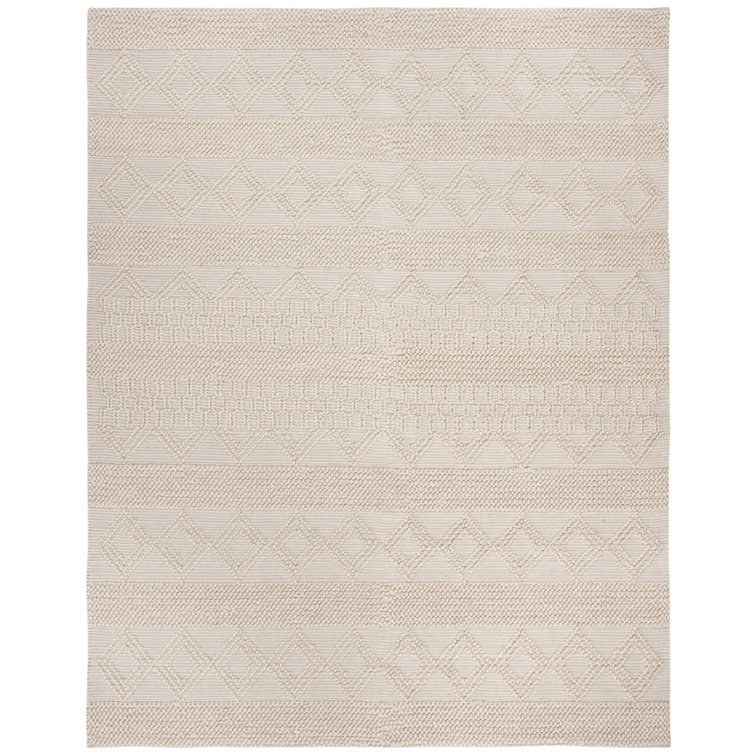 Natura Handwoven Wool/Cotton Beige Area Rug