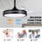 42" 3-Blade Black Ceiling Fan with Lights and Remote Control, 6-Speed Latest DC Motor Ceiling Fan for Living Room, Bedroom-1047938320