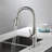 Single Handle High Arc Pull Out Kitchen Faucet,Single Level Stainless Steel Kitchen Sink Faucets With Pull Down Sprayer
