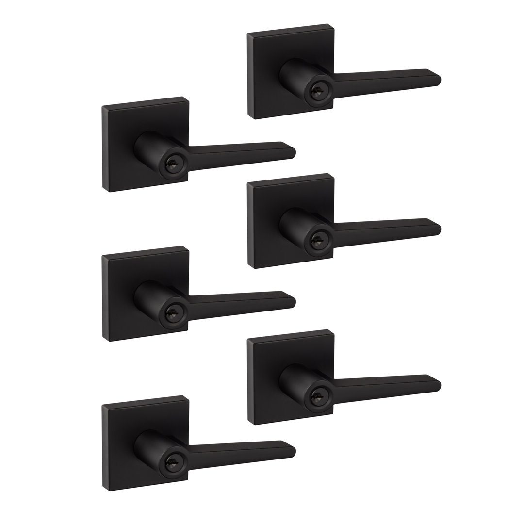 Basel Square Entry Lever (Set of 6) Sure-Loc Hardware 
