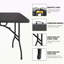 Table pliante 6 pi, table en plastique portative pour le camping, pique-niques, fêtes, table pliable à charge élevée-451097535-451097534-451097533