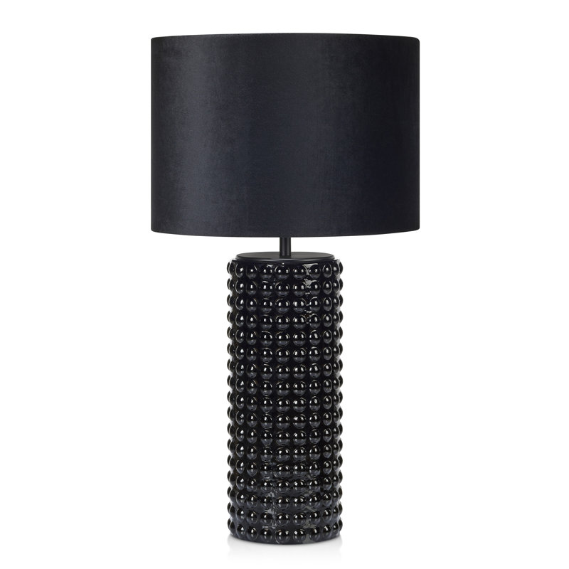 Glass Table Lamp, Black