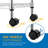 5-Layer Chrome Plated Iron Shelf With Wheels