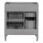 Armoire de rangement moderne avec 2 tiroirs et un tiroir basculant-1164391418