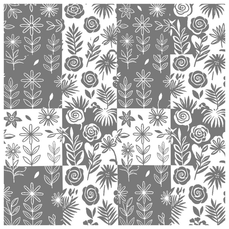 Housses de couette à motif floral et botanique, Grand lit