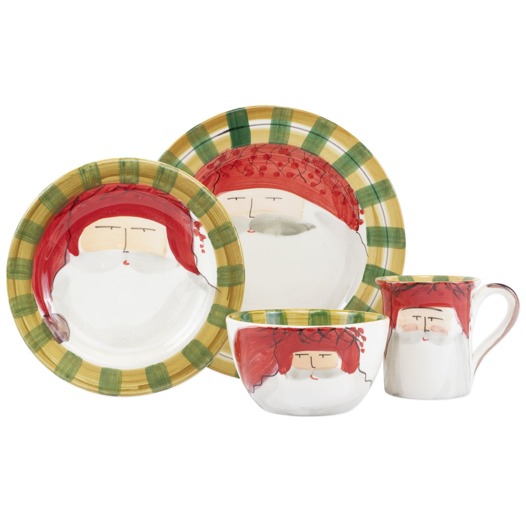 Old St. Nick 4 Piece Dinnerware Set VIETRI
