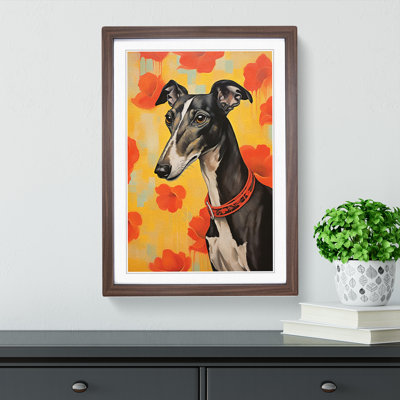 Greyhound Informel - Framed Print