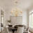 39in Gold Farmhouse Chandelier