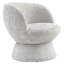 Chaise pivotante rembourrée en tissu Vesta Chenille-101177907