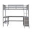 Lit mezzanine simple avec bureau intégré Gasia de Harriet Bee-1287840012