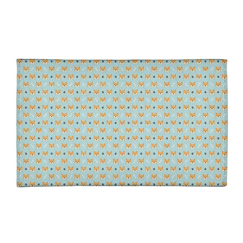Tapis shiba shiba green area, Rectangle 2 pi x 3 pi