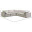 Canapé modulaire de 105 po Atis-395945910