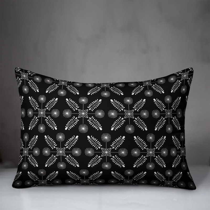 Coussin extérieur Meadow, H 14 po x l 20 po, Noir