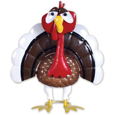 Quirky Metal Thanksgiving Baby Giblet Turkey Tabletop
