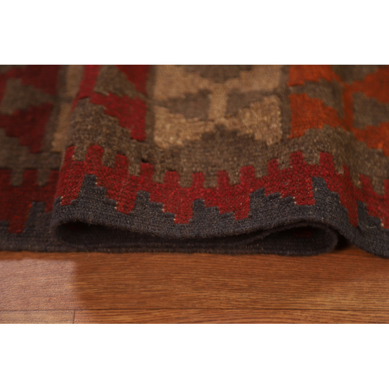 Tapis réversible en laine Kilim 7 x 10
